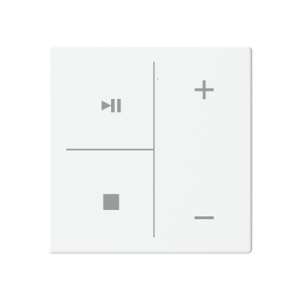 ABB LFMW/A.4.63.1 Trevion® KNX Anahtar 4 fold Kapak Müzik Kontrol İkonlu Stüdyo Beyazı