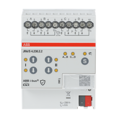 ABB JRA/S4.230.2.2 Perde/Panjur Modülü 4 Kanal 230 V AC - Manuel Özellikli - Secure