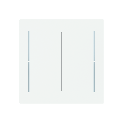 ABB LFW/A.2.70.1 Trevion® KNX Anahtar 2 fold Kapak İkonsuz, 70 x 70 mm Mat Stüdyo Beyazı