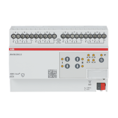 ABB JRA/S8.230.2.2 Perde/Panjur Modülü 8 Kanal 230 V AC - Manuel Özellikli - Secure
