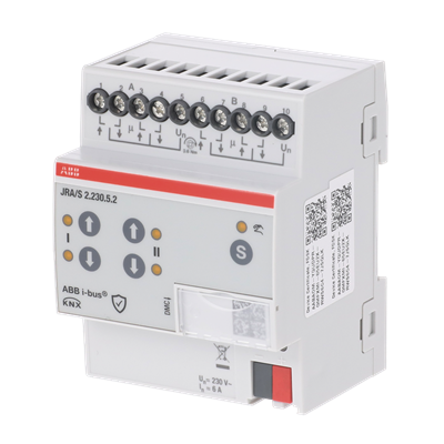 ABB JRA/S2.230.5.2 Perde/Panjur Modülü 2 Kanal 230 V AC - Travel Detection ve Manuel Özellikli - Secure