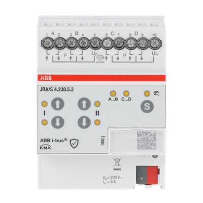 ABB JRA/S4.230.5.2 Perde/Panjur Modülü 4 Kanal 230 V AC - Travel Detection ve Manuel Özellikli - Secure