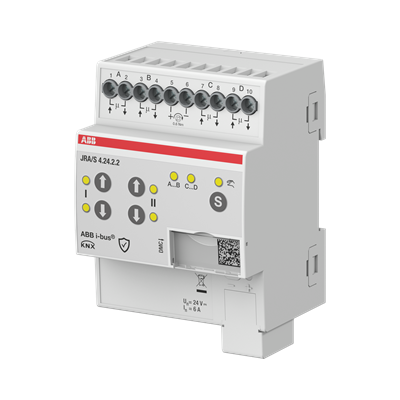ABB JRA/S4.24.2.2 Perde/Panjur Modülü 4 Kanal 24 V DC - Manuel Özellikli - Secure