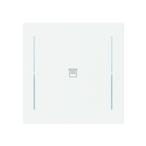 ABB LFJ/A.1.70.1 Trevion® KNX Anahtar 1 fold Kapak Perde/Panjur İkonlu, 70 x 70 mm Mat Stüdyo Beyazı