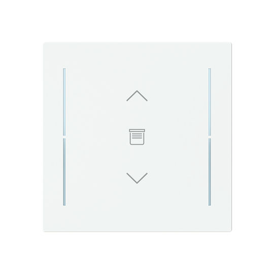 ABB LFJW/A.1.70.1 Trevion® KNX Anahtar 1 fold Kapak Perde/Panjur Yukarı/Aşağı İkonlu, 70 x 70 mm Mat Stüdyo Beyazı
