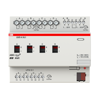 ABB LR/S4.16.1 Aydınlatma Kontrolörü 1-10 V 4 Kanal