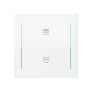 ABB LFJT/A.2.70.1 Trevion® KNX Anahtar 2 fold Kapak Perde/Panjur İkonlu, 70 x 70 mm Stüdyo Beyazı