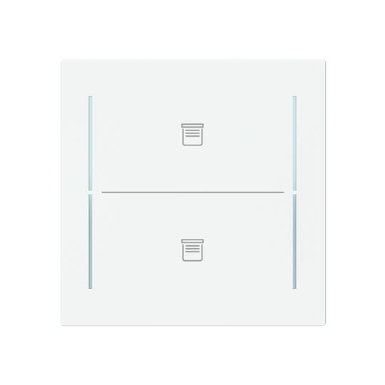 ABB LFJT/A.2.70.1 Trevion® KNX Anahtar 2 fold Kapak Perde/Panjur İkonlu, 70 x 70 mm Mat Stüdyo Beyazı