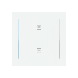 ABB LFJT/A.2.70.1 Trevion® KNX Anahtar 2 fold Kapak Perde/Panjur İkonlu, 70 x 70 mm Mat Stüdyo Beyazı