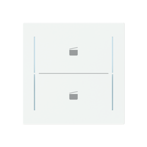 ABB LFST/A.2.70.1 Trevion® KNX Anahtar 2 fold Kapak Senaryo İkonlu, 70 x 70 mm Mat Stüdyo Beyazı