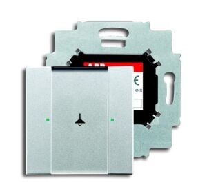 ABB 6125/01 1 gang KNX Anahtar BCU dahil Alüminyum Gümüş