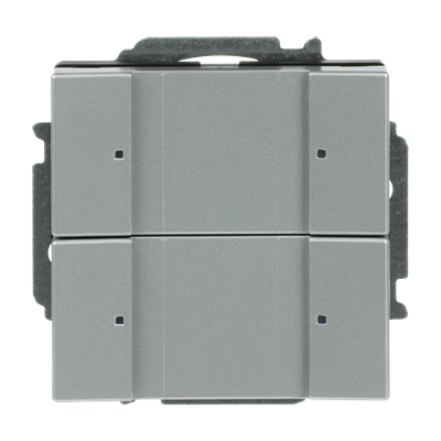 ABB 6126/01 2 gang KNX Anahtar BCU dahil Alüminyum Gümüş