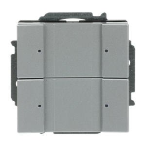 ABB 6126/01 2 gang KNX Anahtar BCU dahil Alüminyum Gümüş