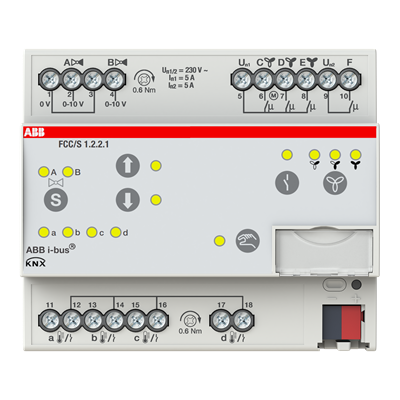 ABB FCC/S1.2.2.1 Fan Coil Kontrolörü 2x0-10 V 3 Kademe - Manuel Özellikli