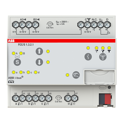 ABB FCC/S1.3.2.1 Fan Coil Kontrolörü 3x0-10 V - Manuel Özellikli