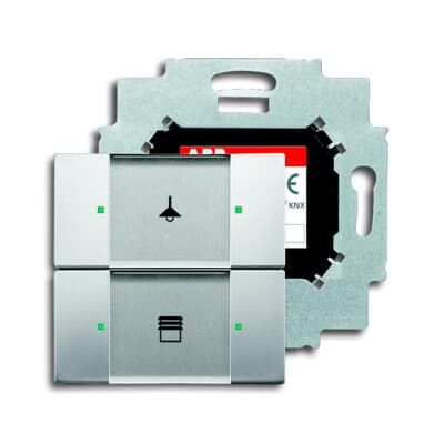 ABB 6126/01 2 gang KNX Anahtar BCU dahil Paslanmaz Çelik