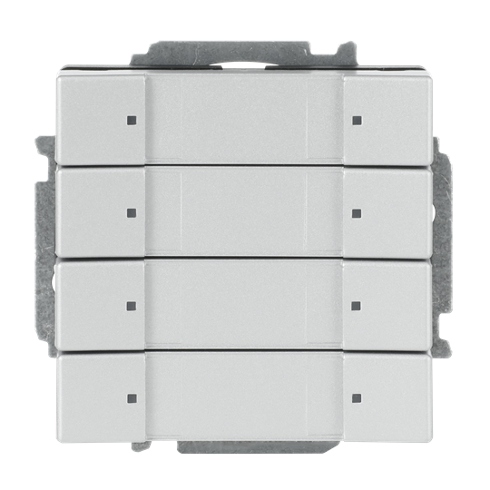 ABB 6127/01 4 gang KNX Anahtar BCU dahil Alüminyum Gümüş