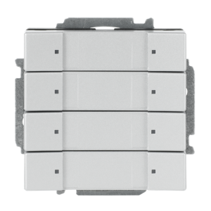 ABB 6127/01 4 gang KNX Anahtar BCU dahil Alüminyum Gümüş