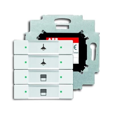 ABB 6127/01 4 gang KNX Anahtar BCU dahil Stüdyo Beyazı