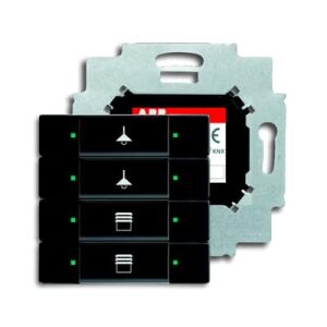 ABB 6127/01 4 gang KNX Anahtar BCU dahil Mat Siyah