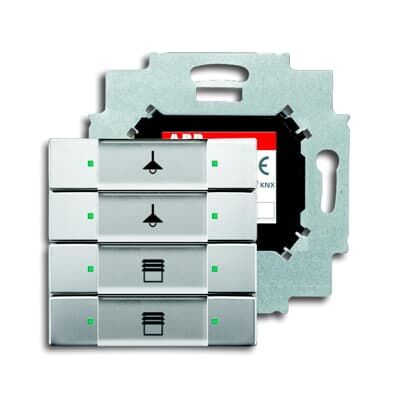 ABB 6127/01 4 gang KNX Anahtar BCU dahil Paslanmaz Çelik