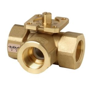 VBI60.15-12T Siemens 3 Yollu Küresel Tip İç Dişli Vana Gövdesi, DN15 (1/2''), PN40