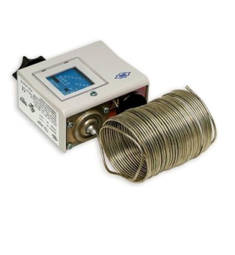 Donma koruma termostat, Kanal tipi, -30/ 10°C, 6m kapiler'li, manuel reset, IP44