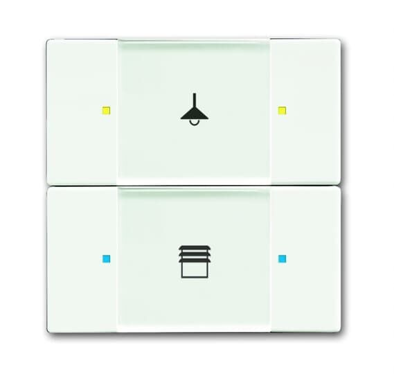 ABB 6126/02 2/4 fold çok fonksiyonlu KNX Anahtar BCU hariç Mat Stüdyo Beyazı