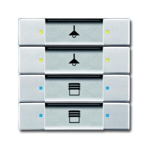 ABB 6127/02 4/8 fold çok fonksiyonlu KNX Anahtar BCU hariç Alüminyum Gümüş