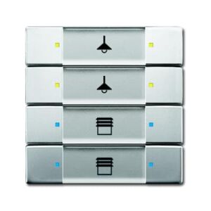ABB 6127/02 4/8 fold çok fonksiyonlu KNX Anahtar BCU hariç Paslanmaz Çelik