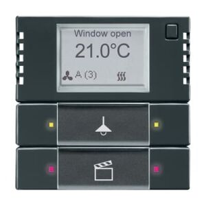 ABB 6128/28 2/4 fold KNX Termostat BCU hariç Antrasit