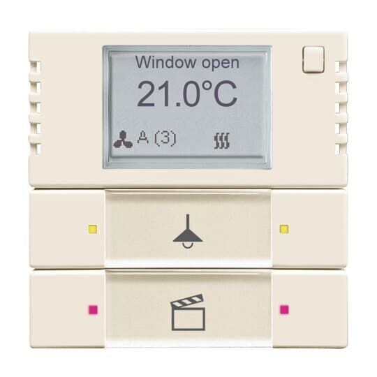 ABB 6128/28 2/4 fold KNX Termostat BCU hariç Fildişi Beyazı