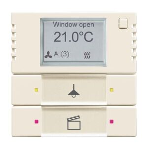 ABB 6128/28 2/4 fold KNX Termostat BCU hariç Fildişi Beyazı
