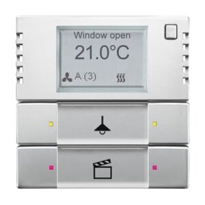 ABB 6128/28 2/4 fold KNX Termostat BCU hariç Paslanmaz Çelik