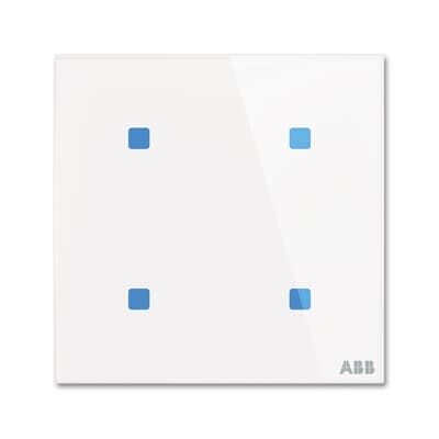 ABB TB/U4.5.1-CG 2/4 fold Dokunmatik Cam KNX Anahtar - Standart - 86x86 - Yatay Butonlu