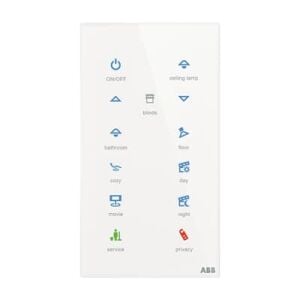 ABB TB/U12.7.1-CG 6/12 fold Dokunmatik Cam KNX Anahtar - Standart - 86x157 - Dikey