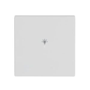 ABB SRL-1 1 gang KNX Push Button Coupler Anahtar Kapak, Aydınlatma İkonlu Stüdyo Beyazı