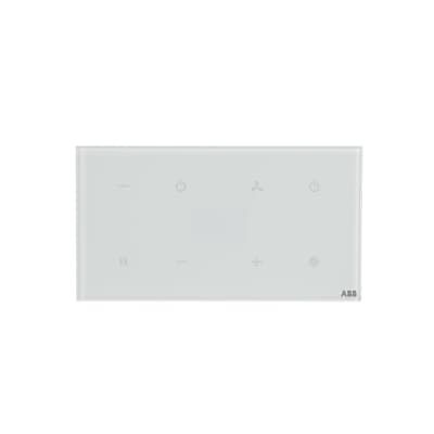 ABB TBR/U4.8.1-CG 2/4 fold Termostatlı Dokunmatik Cam KNX Anahtar - Standart - 157x86 - Yatay