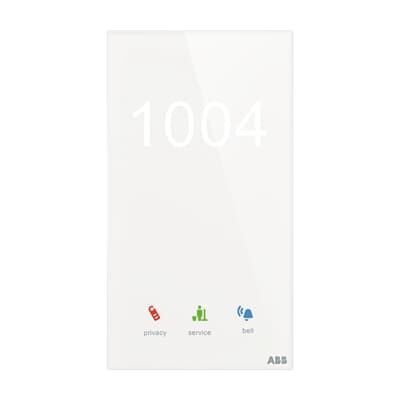 ABB TSN/U.2.1-CG Dokunmatik Cam KNX Oda Numaralı Oda Dış Ünitesi - Standart - 86x157 - Dikey