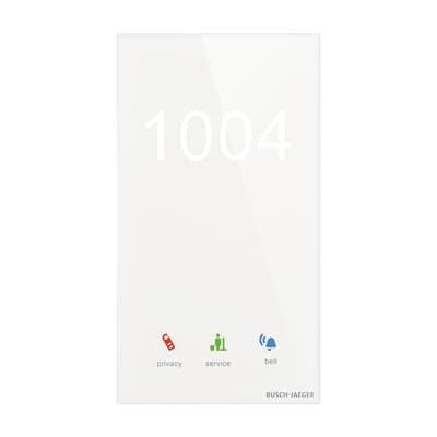 ABB TSN/U-CG Dokunmatik Cam KNX Oda Numaralı Oda Dış Ünitesi - Premium - 86x157 - Dikey