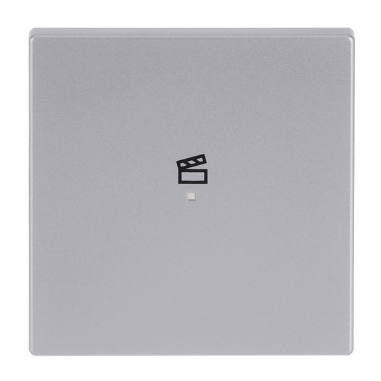 ABB SRS-1 1 gang KNX Push Button Coupler Anahtar Kapak, Senaryo İkonlu Alüminyum Gümüş