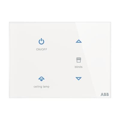 ABB TB/U4.8.1-CG 2/4 fold Dokunmatik Cam KNX Anahtar - Standart - 115x86 - Yatay
