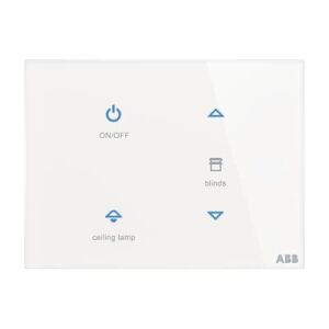 ABB TB/U4.8.1-CG 2/4 fold Dokunmatik Cam KNX Anahtar - Standart - 115x86 - Yatay