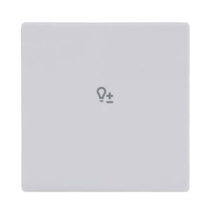 ABB SRD-1 1 gang KNX Push Button Coupler Anahtar Kapak, Dim İkonlu Stüdyo Beyazı