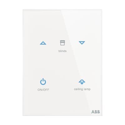 ABB TB/U4.7.1-CG 2/4 fold Dokunmatik Cam KNX Anahtar - Standart - 86x115 - Dikey