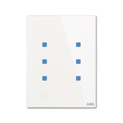 ABB TB/U6.7.1-CG 3/6 fold Dokunmatik Cam KNX Anahtar - Standart - 86x115 - Dikey