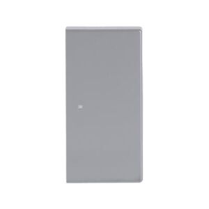 ABB SR-2 2 gang KNX Push Button Coupler Anahtar Kapak, Sol/Sağ, İkonsuz Alüminyum Gümüş
