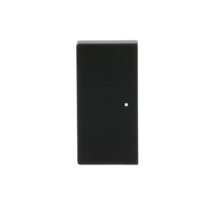 ABB SR-2 2 gang KNX Push Button Coupler Anahtar Kapak, Sol/Sağ, İkonsuz Mat Siyah