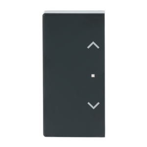 ABB SRB-2 2 gang KNX Push Button Coupler Anahtar Kapak, Sol/Sağ, Perde/Panjur İkonlu Antrasit