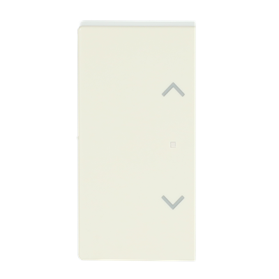 ABB SRB-2 2 gang KNX Push Button Coupler Anahtar Kapak, Sol/Sağ, Perde/Panjur İkonlu Fildişi Beyazı